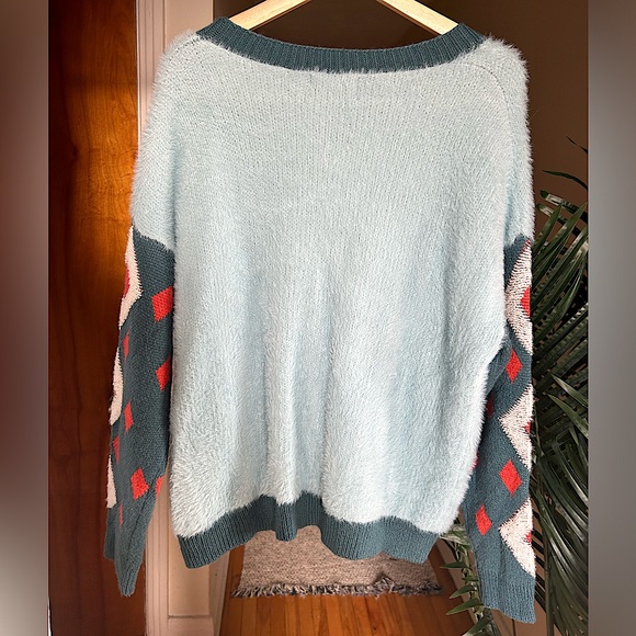 NWOT Cider Cardigan | Size Medium (M) | Blue with Pattern - Picture 3 of 3